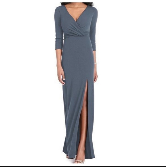 After Six – Crisscross Stretch Crepe Evening Dress, size XXS - Picture 1 of 5